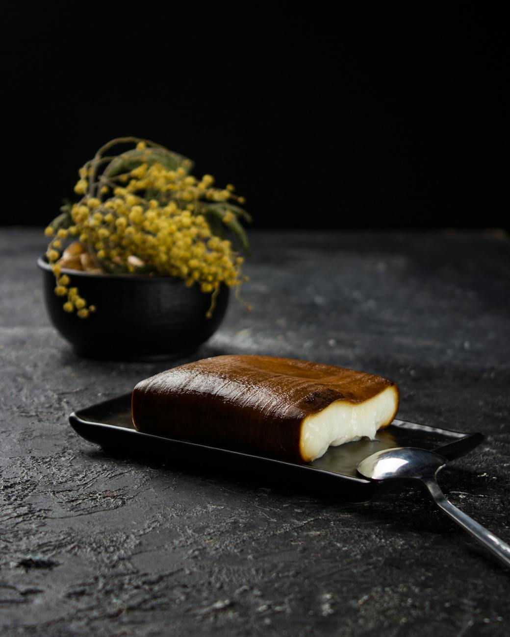 close up of a turkish kazandibi dessert