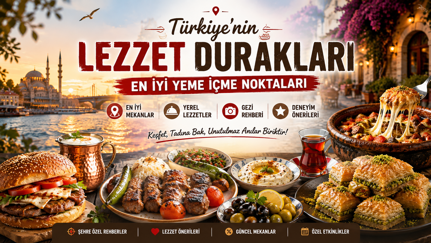 Destinations culinaires de Turquie : les meilleures adresses pour se restaurer et boire un verre