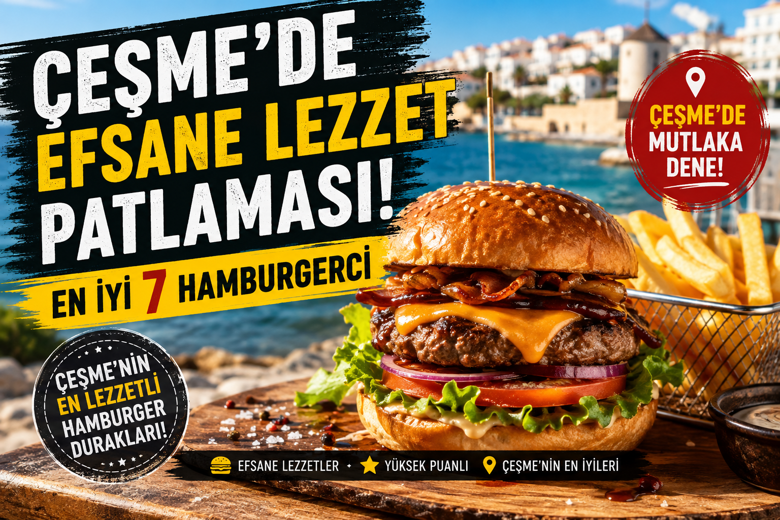 Çeşme’de Efsane Lezzet Patlaması: En İyi 7 Hamburgerci