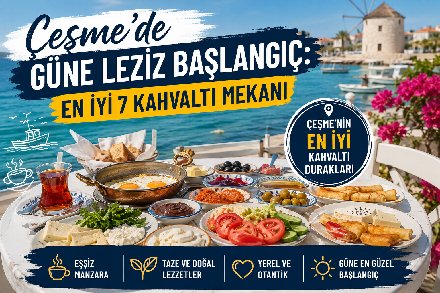 Çeşme’de Güne Leziz Başlangıç: En İyi 7 Kahvaltı Mekanı